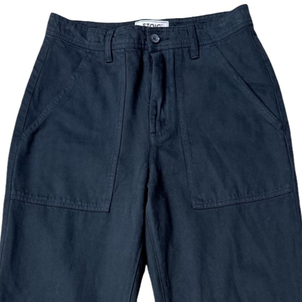 Stoic Black Women’s Utility High Rise Cotton Pants Size 8 Work Wear Casual NWT - Picture 4 of 14
